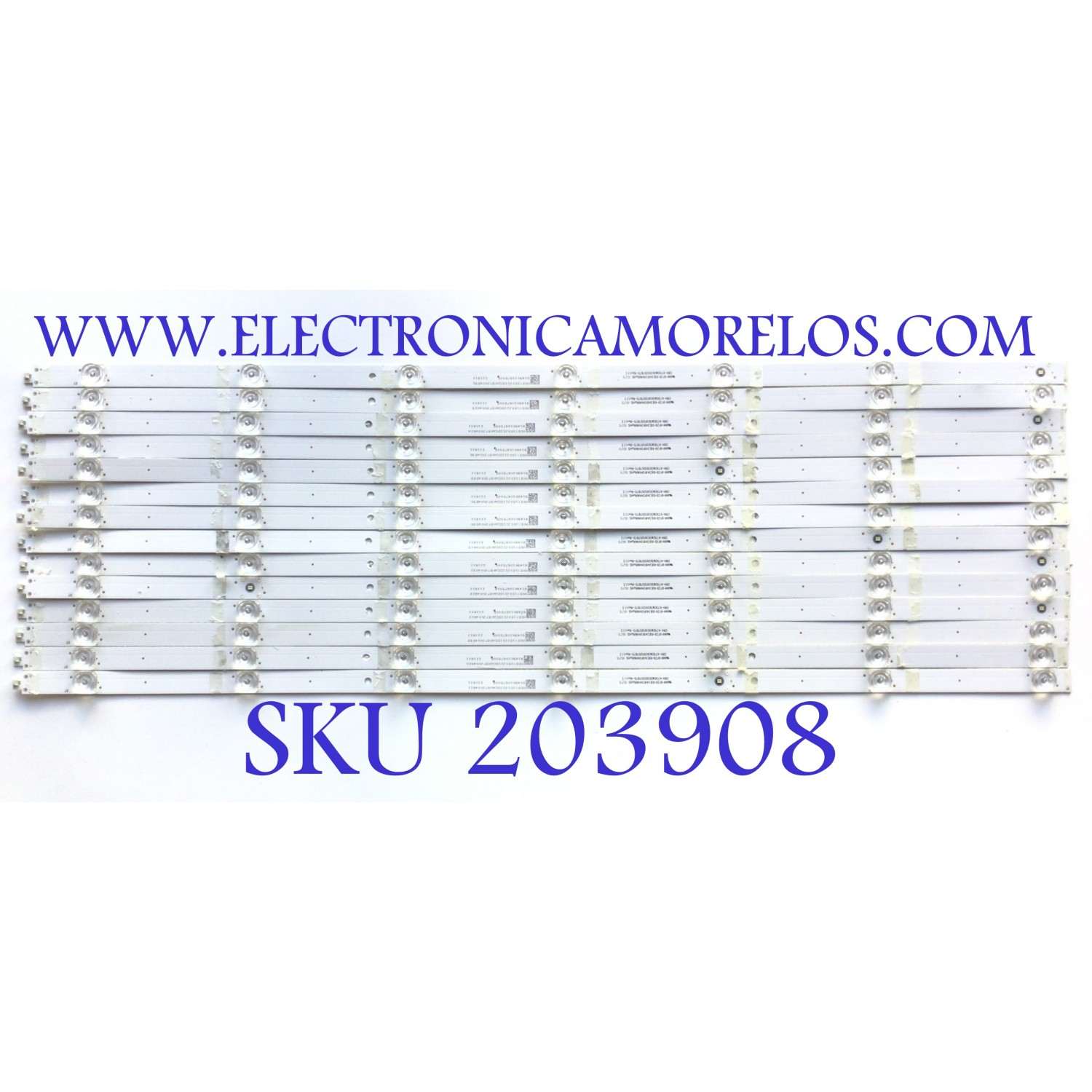 KIT DE LEDS PARA TV RCA ( 14 PZ ) / NUMERO DE PARTE CRH-K75EM30301207875-REV1.1 / 0FZD-03E348124HNROHS / M0Y150J21DCAK87JK04589 / 8149010675005 / MODELO RWOSU7547